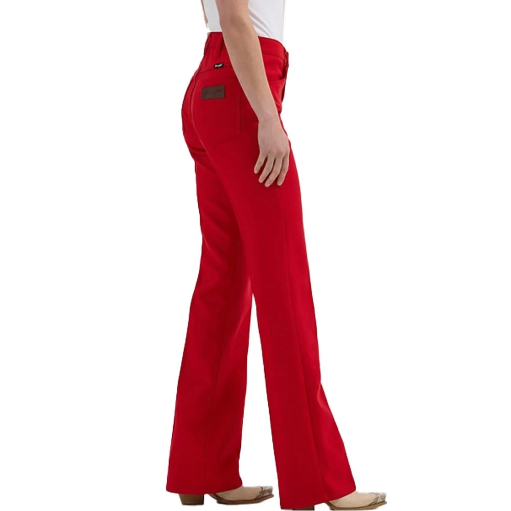 Women's Straight-Leg Pants in Bright Red